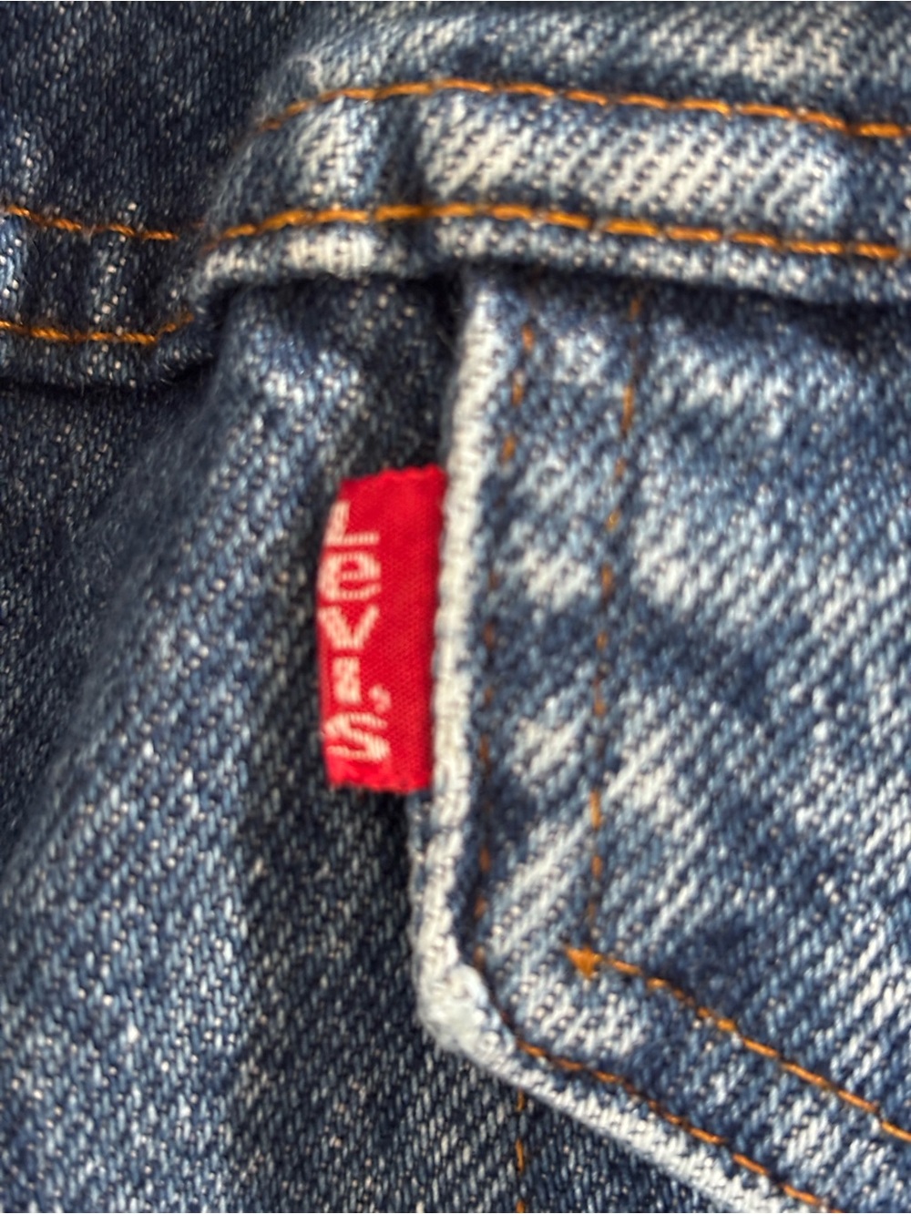 Vtg. Tier III Levis Sherpa Denim Jacket Mens Medium Blue Trucker Made USA 80s - Picture 9 of 12